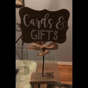 Cards& gifts party sign an guest book party sign